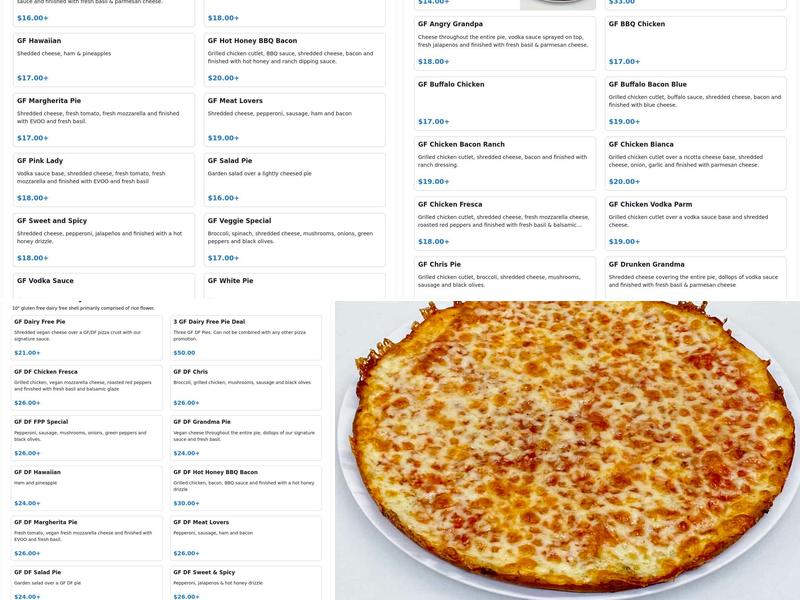 Famous Pizza Paramus Menu