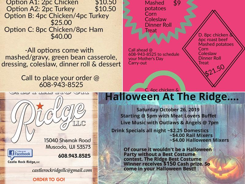 Castle Rock Ridge LLC Menu