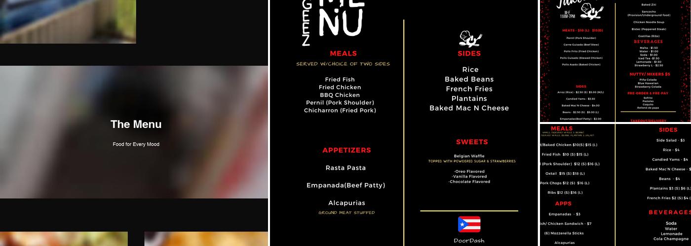 Ongeez Takeout Menu