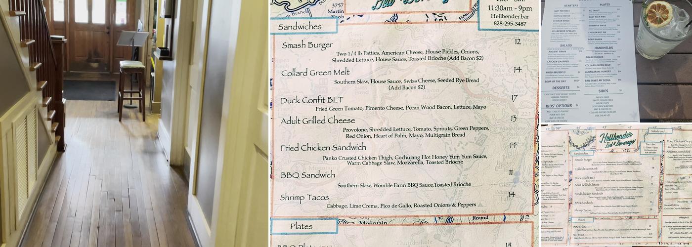 Hellbender Bed & Beverage Menu
