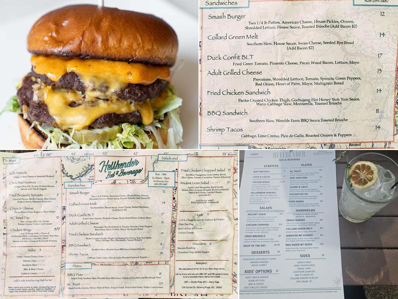 Hellbender Bed & Beverage Menu