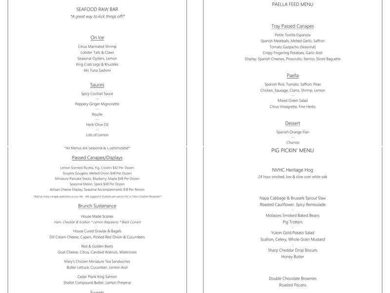 The Pickled Pig Menu