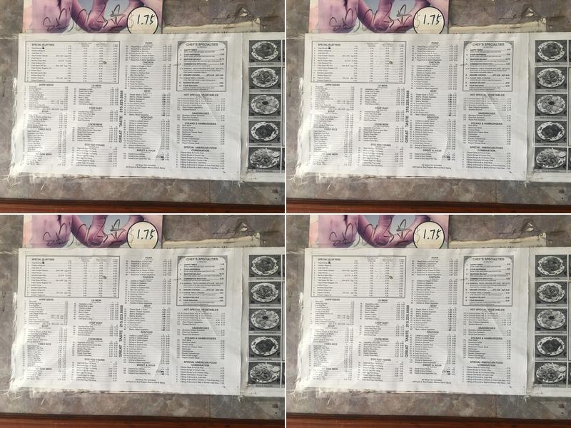 New Hong Kong Lou Menu