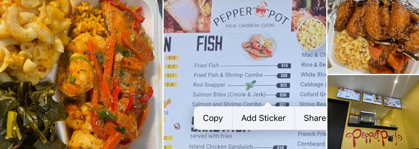 Pepperpot Menu