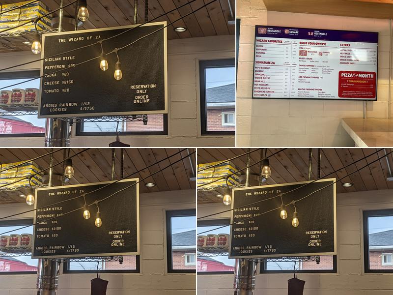 Wizard of Za Menu