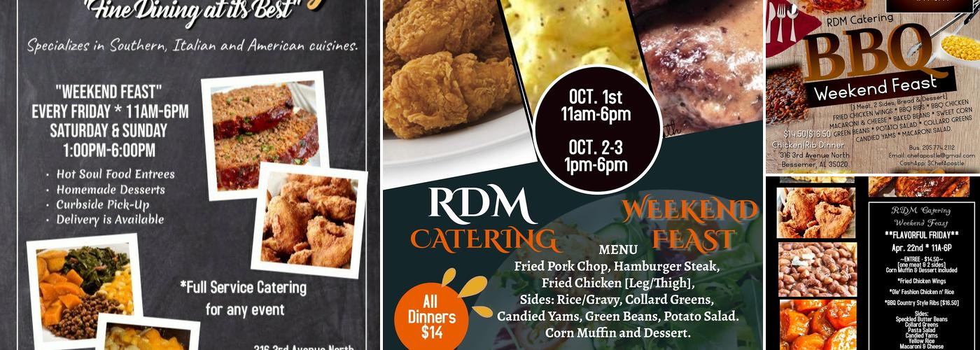 RDM CATERING , LLC Menu