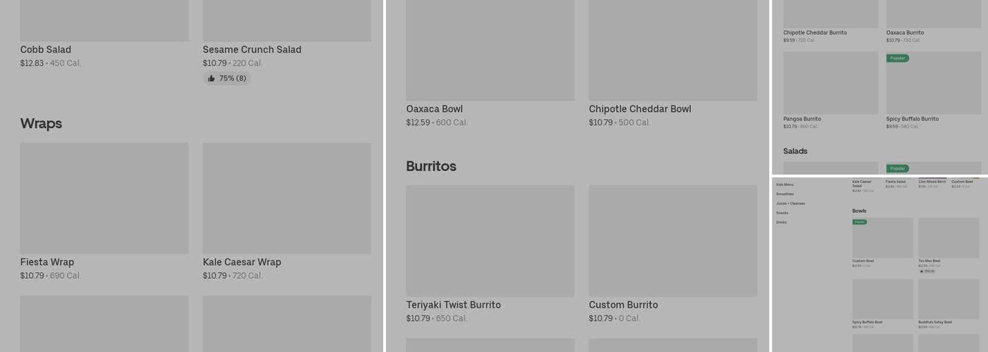 Freshii Menu