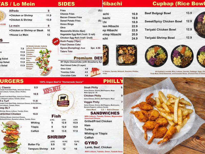 SM Wings Menu
