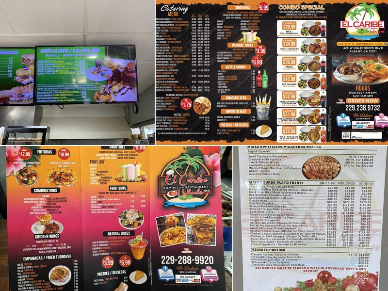 El Caribe Restaurant Menu