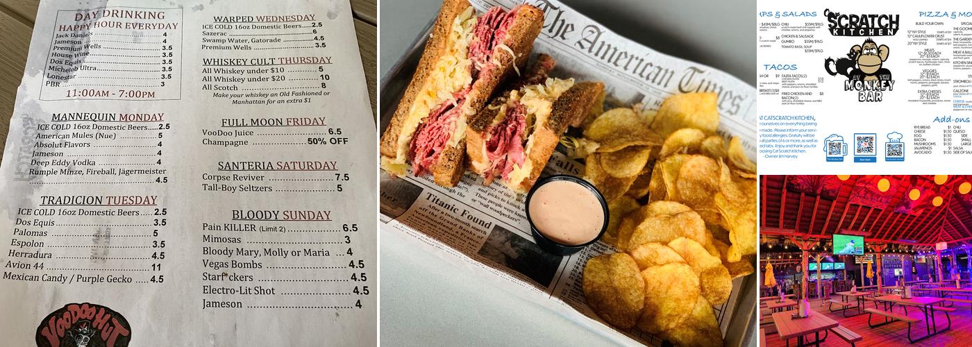 Cat Scratch Kitchen Menu