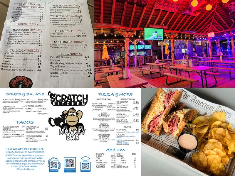 Cat Scratch Kitchen Menu