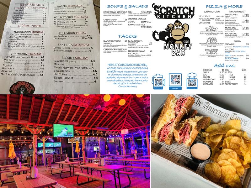 Cat Scratch Kitchen Menu