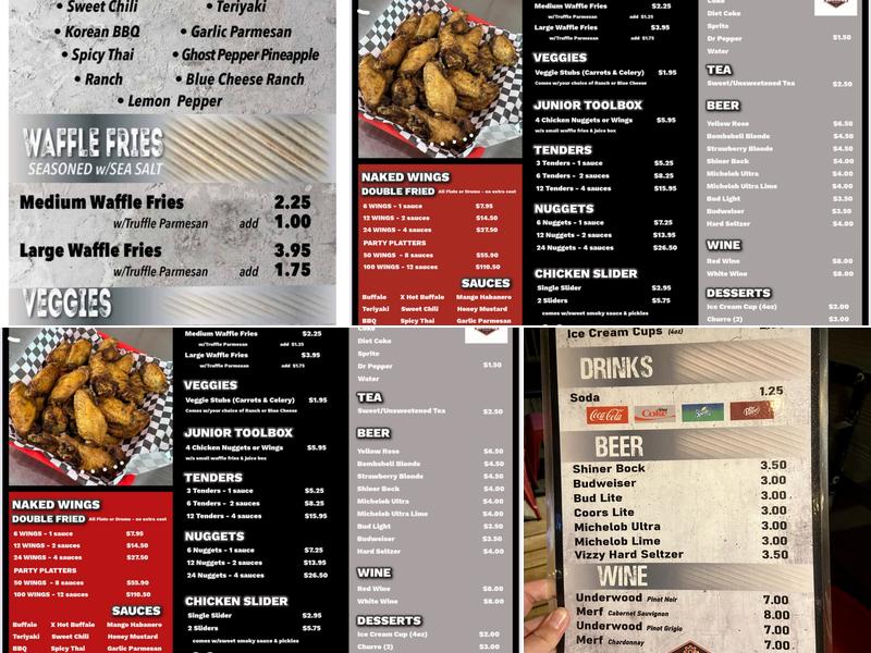 WingNuts Express Menu