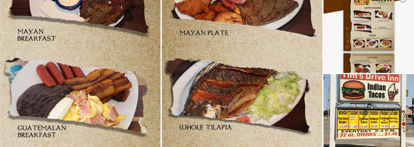 Casa Maya - Guatemalan Food Menu