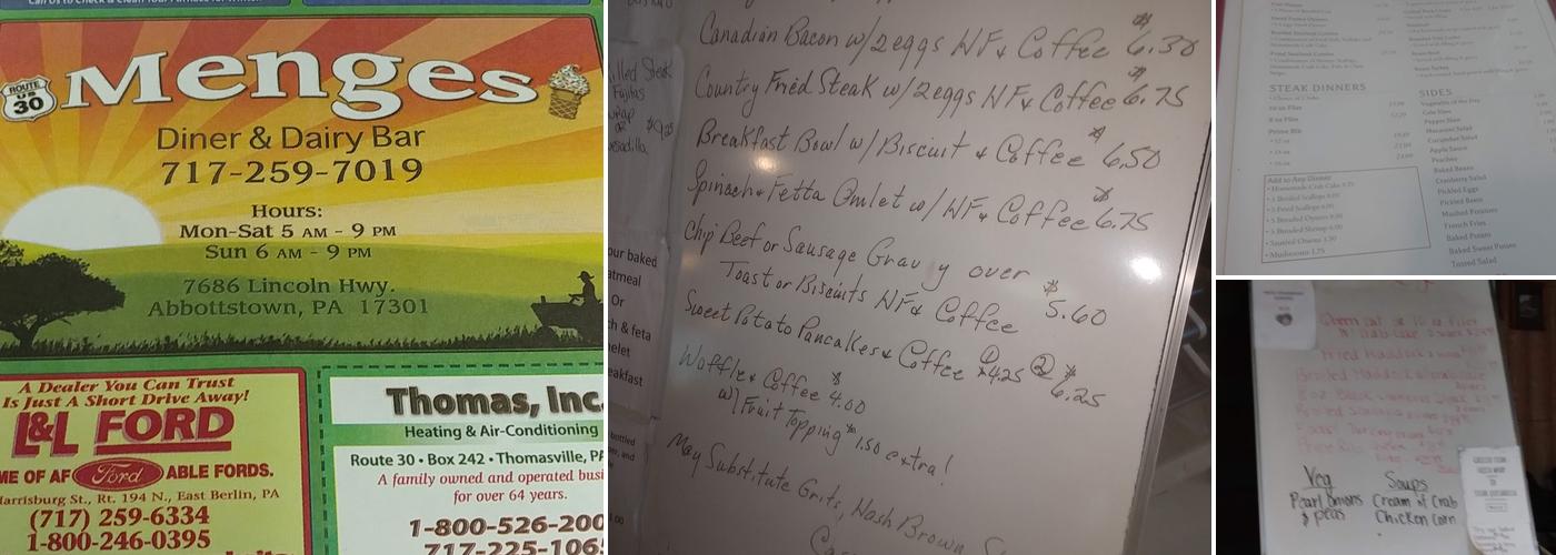 Graybill Restaurant Menu