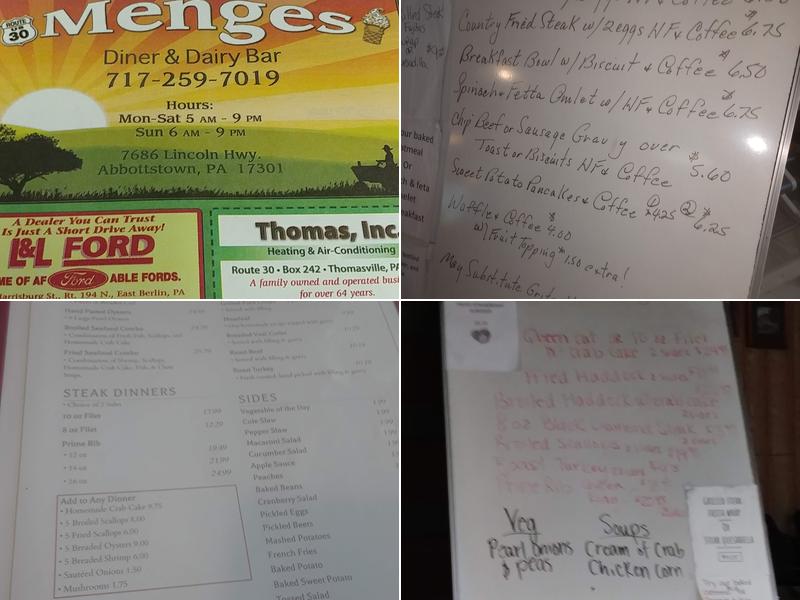 Graybill Restaurant Menu