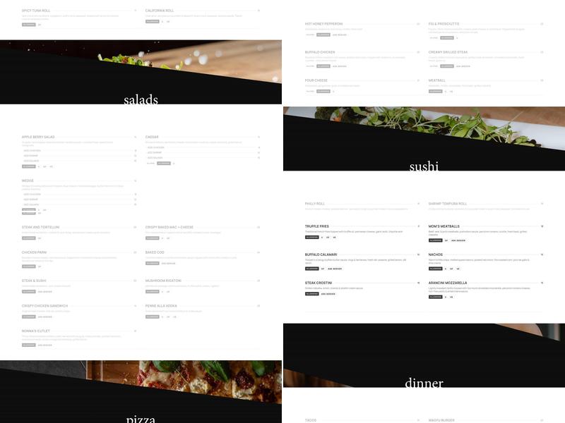 Strive Kitchen + Bar Menu