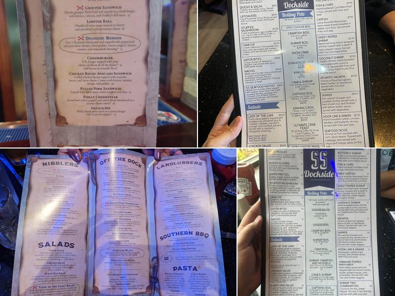 SS Dockside Menu