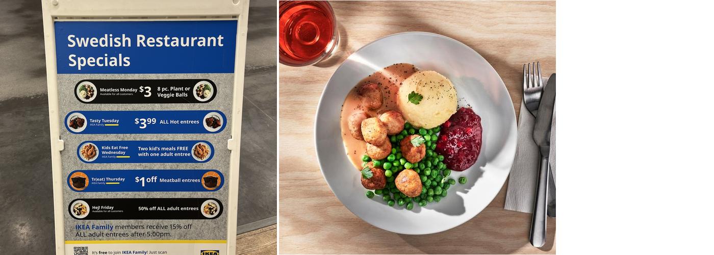 IKEA Restaurant Menu