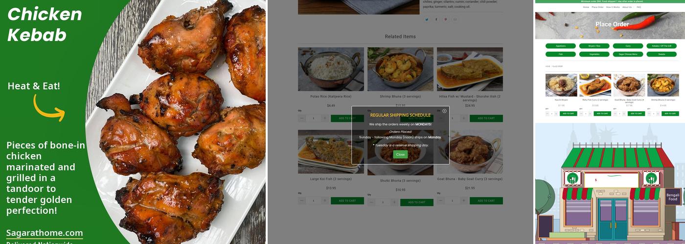 Sagarathome Menu