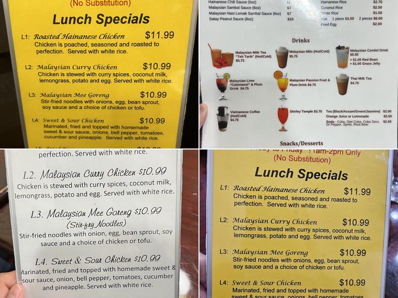 Uncle Chin's Kitchen Menu