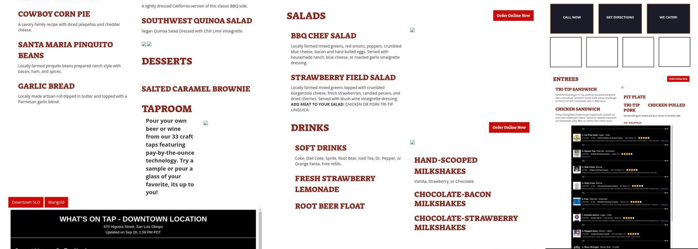 Old SLO BBQ Co. Menu