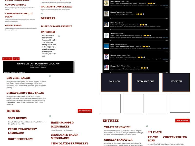 Old SLO BBQ Co. Menu