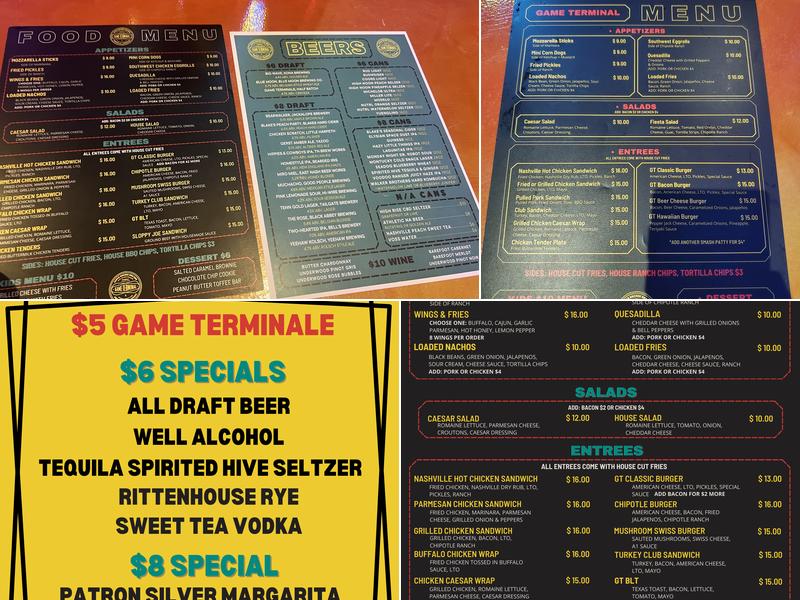 Game Terminal Menu