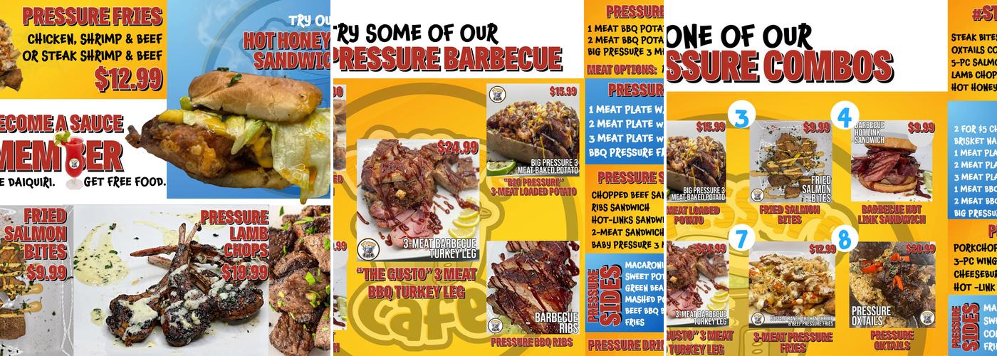 Pressure Cafe Menu