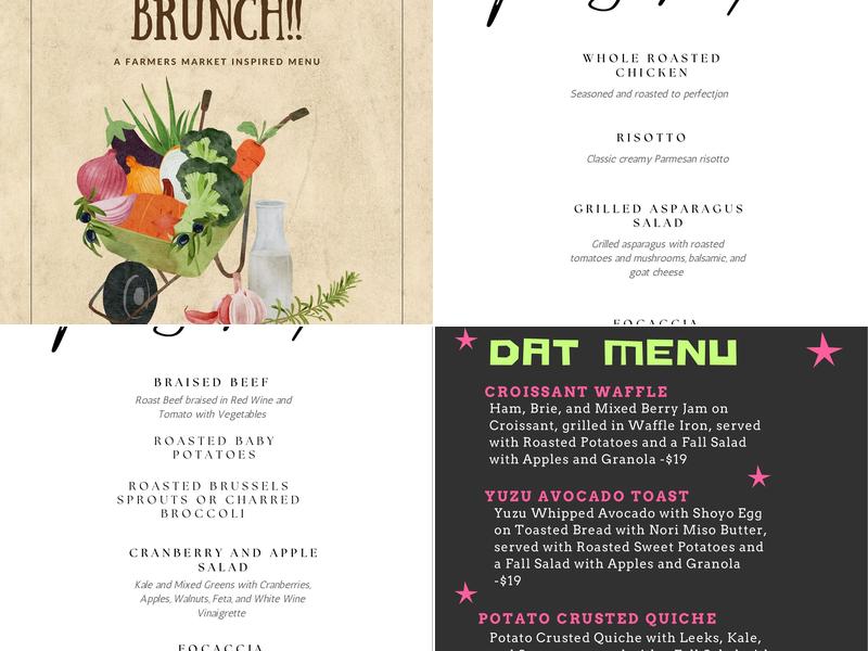 Fūdio Menu