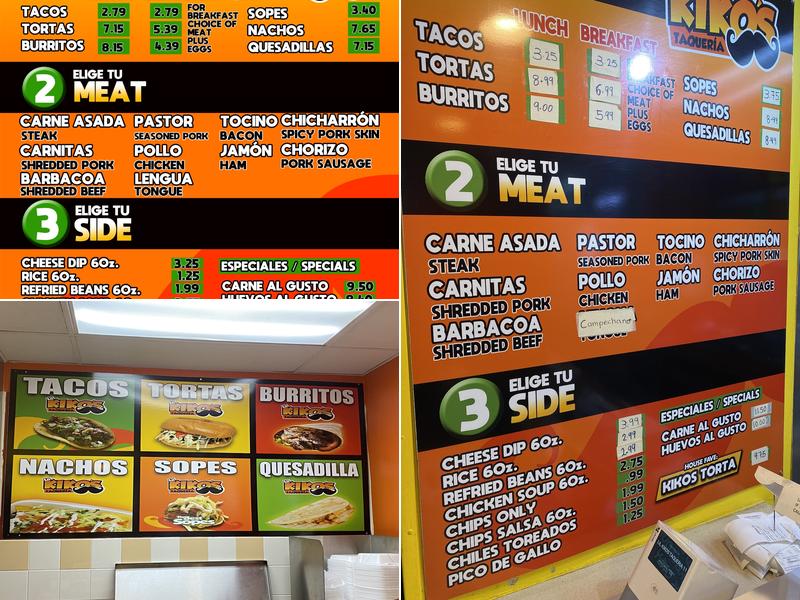 Lil kiko's taqueria Menu