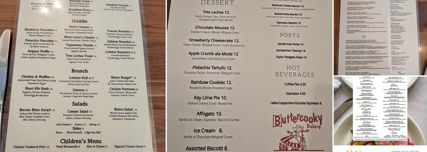 BC Bistro Menu