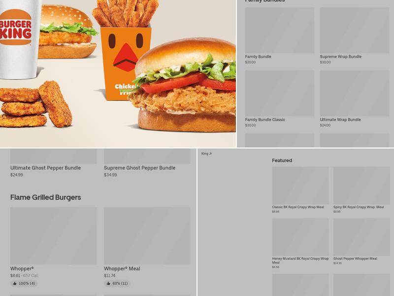 Burger King Menu