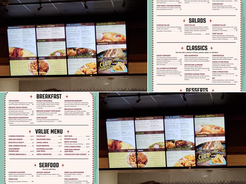 Katie’s kitchen Menu