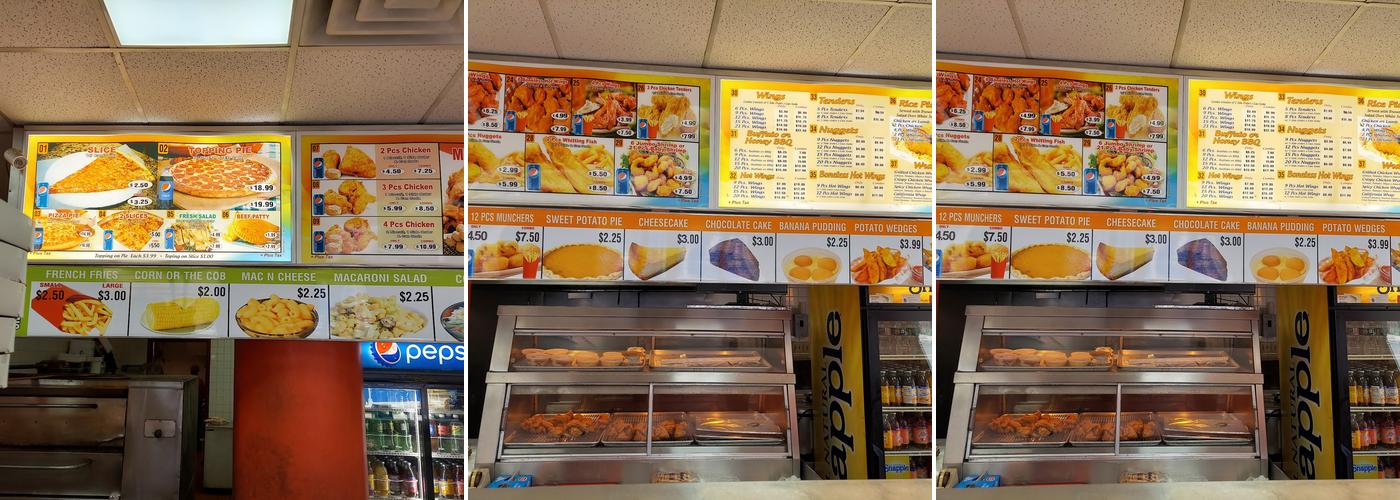 Big NY Chicken Menu