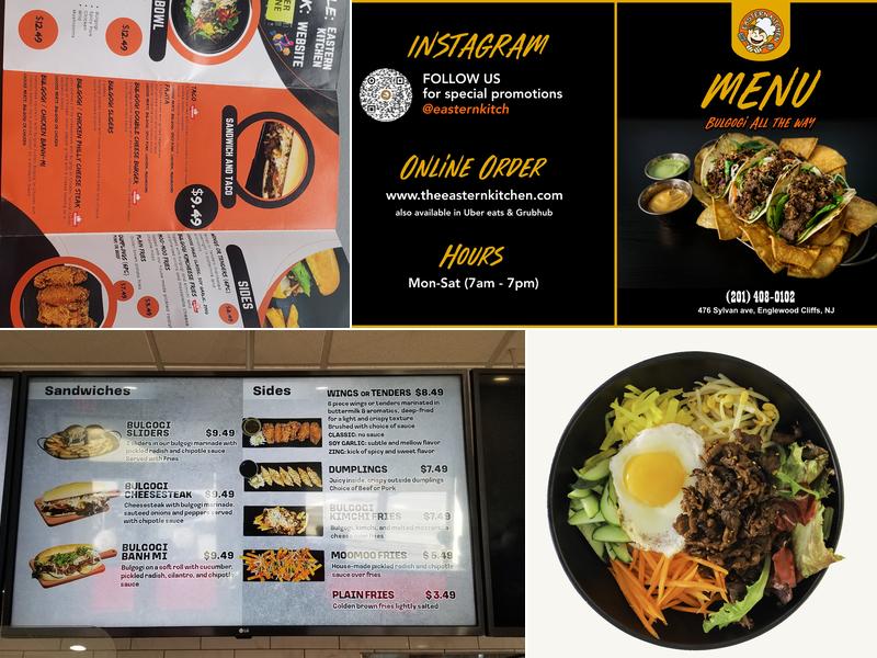 Eastern Kitchen Menu