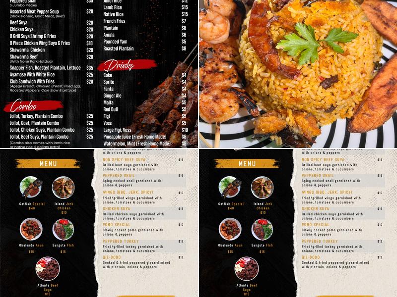 Atlanta Suya & Grill Menu