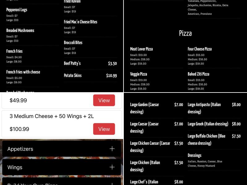 Adonai’s Pizza & Deli Menu