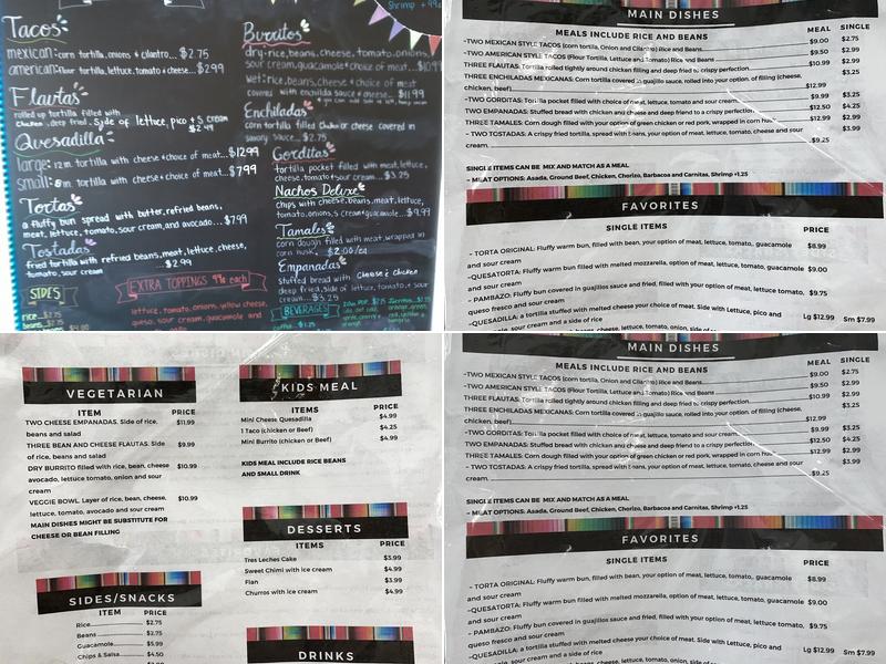 Salsa Por Favor Menu