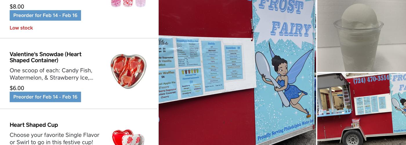 Frost Fairy Menu