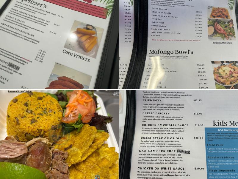 El Coqui LLC Menu