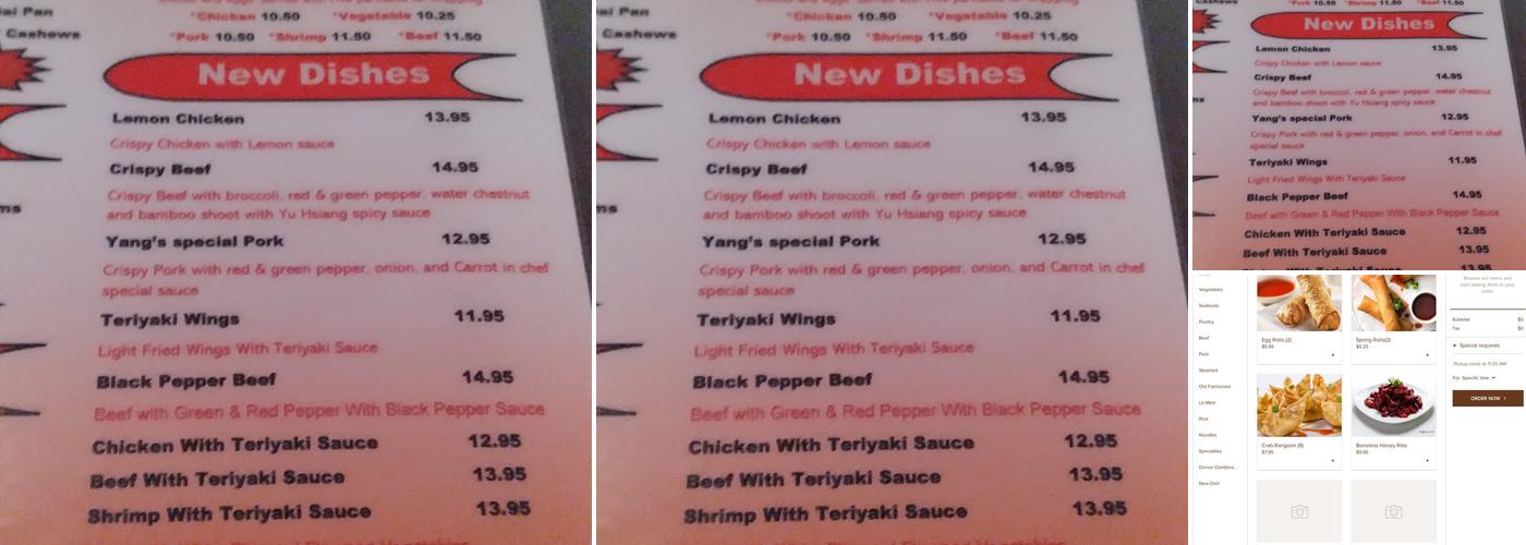 Yang's Menu