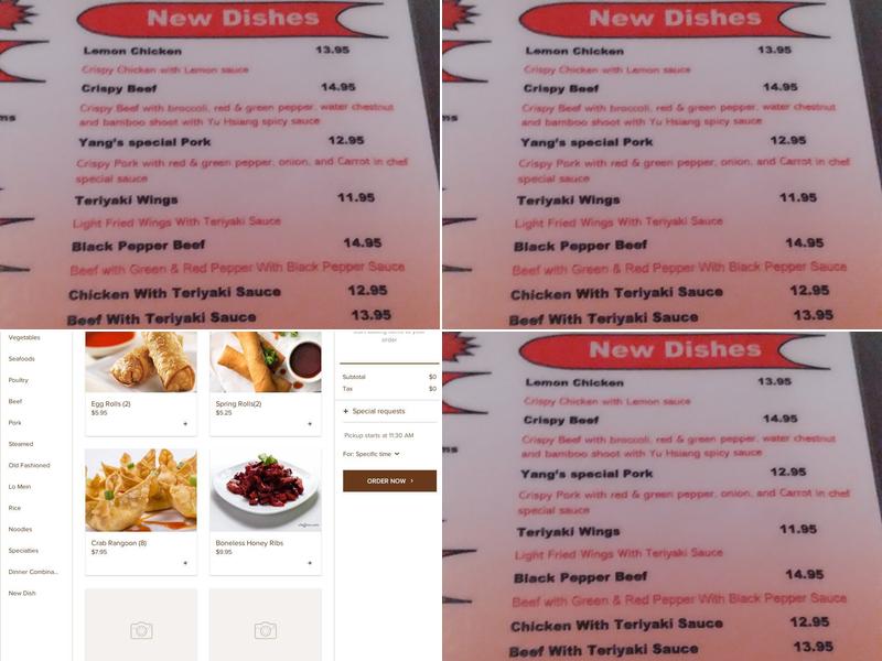 Yang's Menu