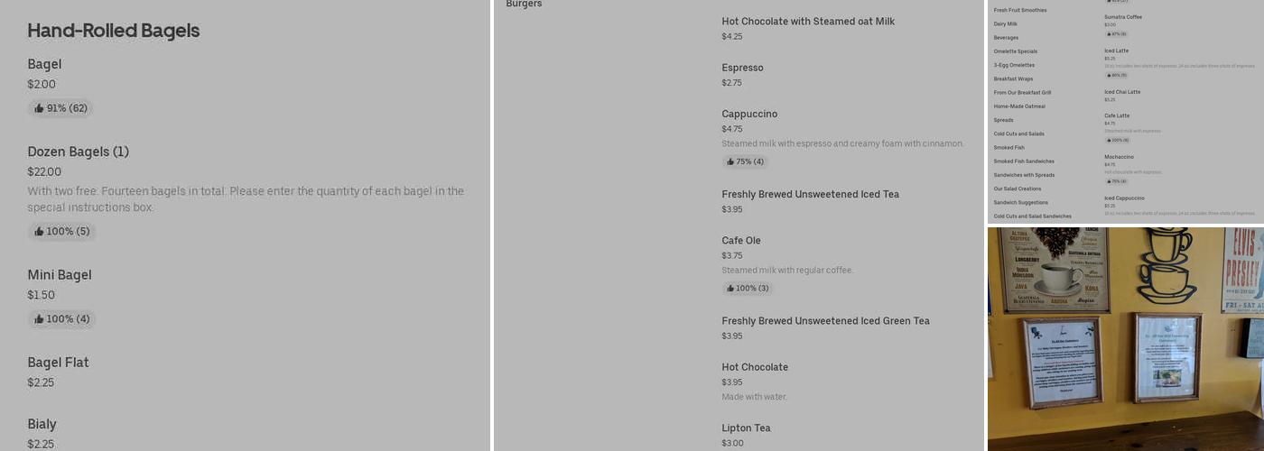 The Bagel Market Menu