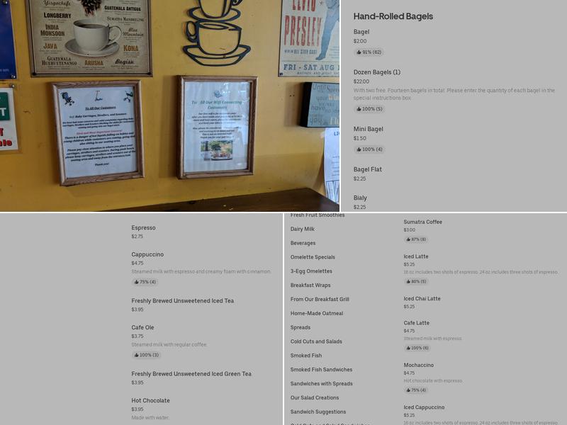 The Bagel Market Menu