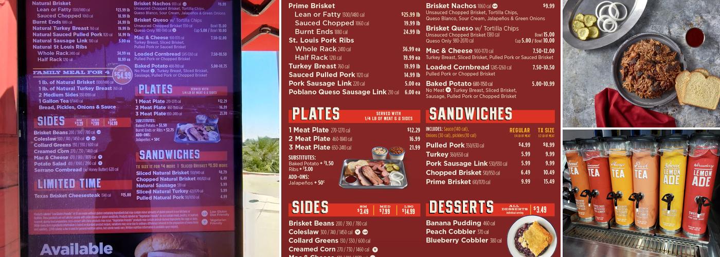 True Texas BBQ Menu