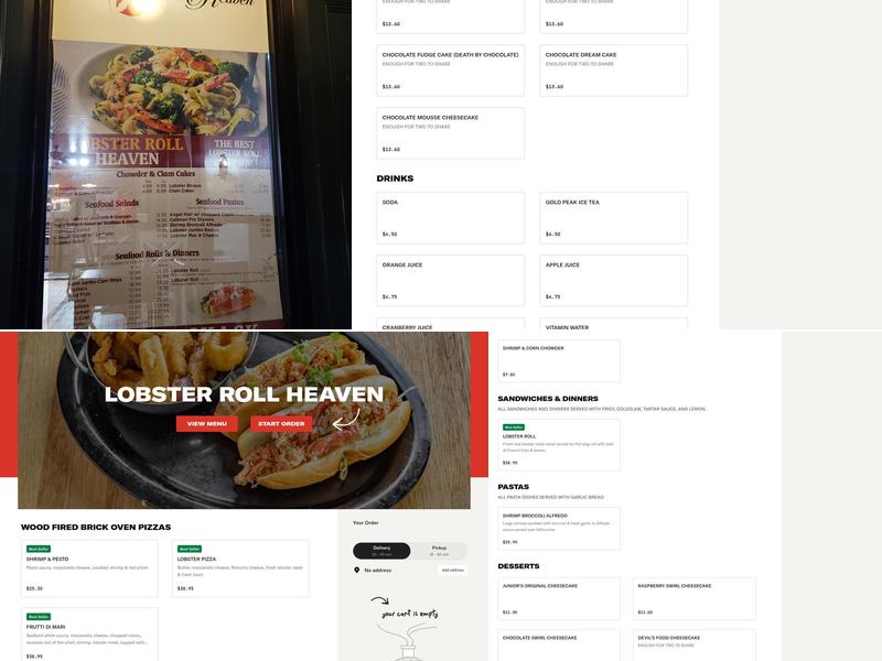 Lobster Roll Heaven Menu