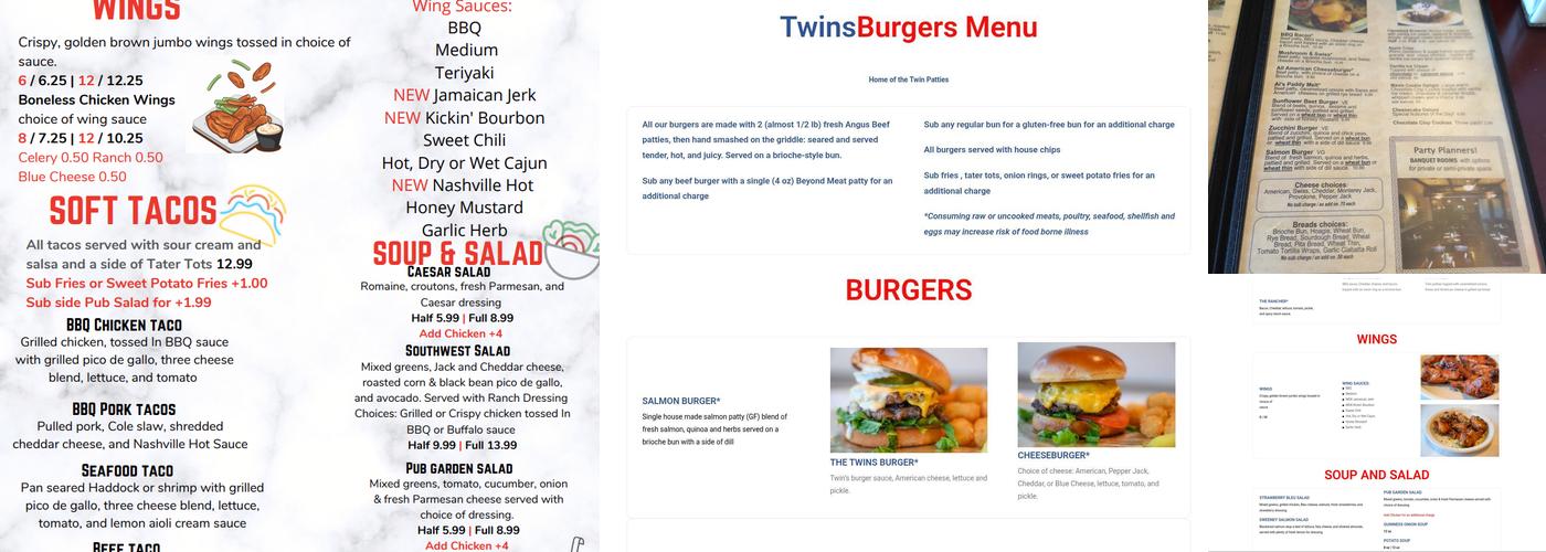 TwinsBurgers by Mavis Winkle's Menu