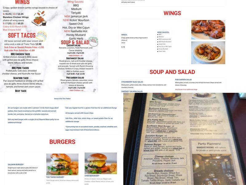 TwinsBurgers by Mavis Winkle's Menu