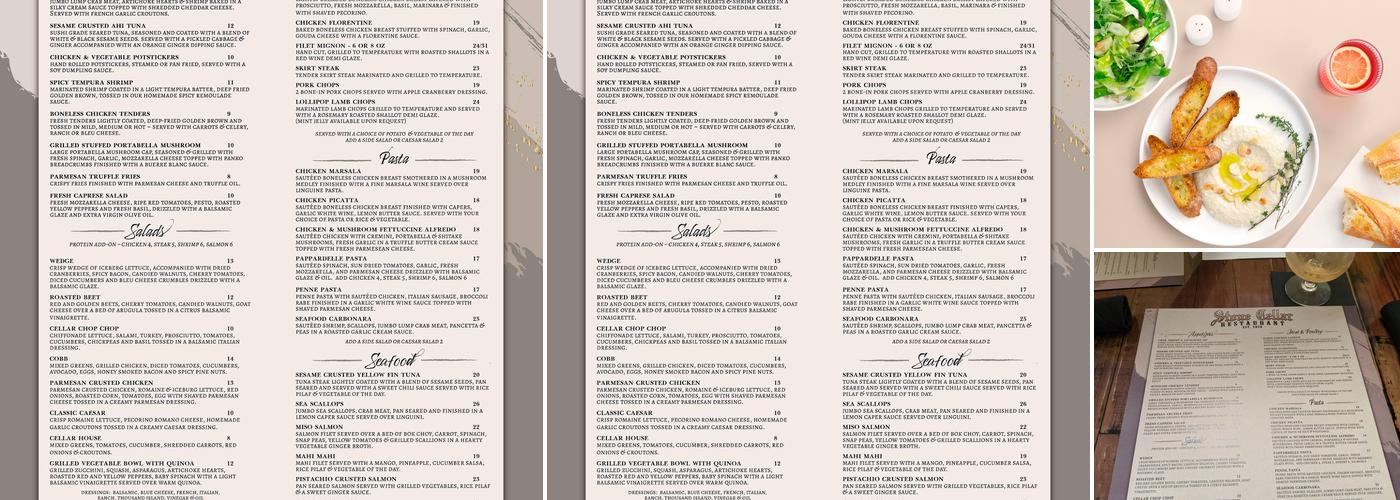 Stone Cellar Menu